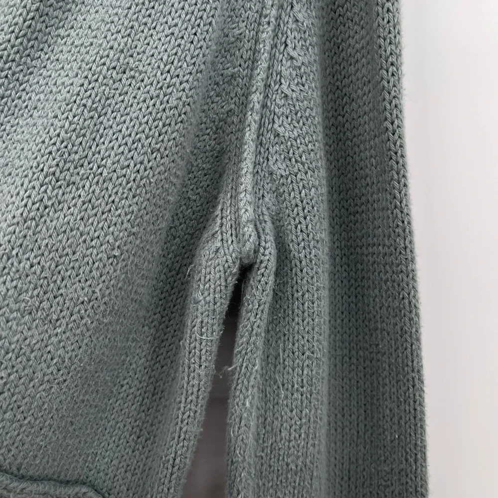 Pure Handknit‎ XS/S Button Up Cardigan Sweater Sage Green Cotton Bohemian